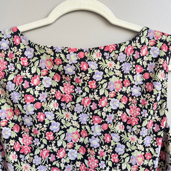 Vintage Babydoll Floral Dress Women's 14 90s Sweet Feminine‎ Country Western - Picture 12 of 12